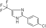 2-(4-Chlorophenyl)-4-(trifluoromethyl)-1H-imidazole molecular structure (CAS 33469-15-7)