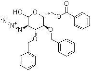 2-Azido-2-deoxy-3,4-bis-O-(phenylmethyl)-D-glucose 6-benzoate molecular structure (CAS 334834-33-2)