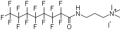 3-[(Perfluorooxooctyl)amino]Propyltrimethylammonium iodide molecular structure (CAS 335-90-0)
