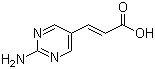 structure of CAS# 335030-80-3, (2E)-3-(2-Aminopyrimidin-5-yl)acrylic acid