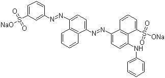 结构式 CAS# 3351-05-1, 酸性蓝 113