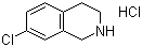 7-Chloro-1,2,3,4-tetrahydroisoquinoline hydrochloride molecular structure (CAS 33537-97-2)