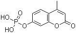 结构式 CAS# 3368-04-5, 4-甲基-2-氧代-2H-1-苯并吡喃-7-基磷酸酯