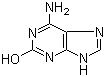 结构式 CAS# 3373-53-3, 2-羟基-6-氨基嘌呤