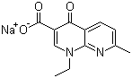 萘啶酮酸钠分子结构 (CAS 3374-05-8)