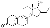 16beta-乙基-17beta-羟基雌-4-烯-3-酮分子结构 (CAS 33765-68-3)