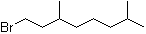 structure of CAS# 3383-83-3, (±)-1-Bromo-3,7-dimethyloctane;1-Bromo-3,7-dimethyloctane; 3,7-Dimethyl-1-bromooctane; 3,7-Dimethyloctyl bromide; Dihydrocitronellyl bromide; Tetrahydrogeranyl bromide