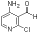 4-Amino-2-chloro-3-pyridinecarboxaldehyde molecular structure (CAS 338452-92-9)