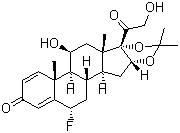 Flunisolide molecular structure (CAS 3385-03-3)