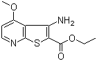3-Amino-4-methoxythieno[2,3-b]pyridine-2-carboxylic acid ethyl ester molecular structure (CAS 338773-61-8)