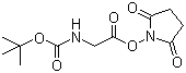 Boc-glycine-N-hydroxysuccinimide ester molecular structure (CAS 3392-07-2)