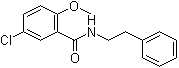 N-Phenethyl-5-chloro-2-methoxybenzamide molecular structure (CAS 33924-49-1)