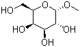结构式 CAS# 3396-99-4, alpha-D-乳酸吡喃糖苷甲酯; 甲基-alpha-D-半乳糖苷