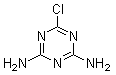 2-Chloro-4,6-diamino-1,3,5-triazine molecular structure (CAS 3397-62-4)