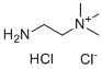 2-Amino-N,N,N-trimethyl-ethanaminium chloride hydrochloride (1:1:1) molecular structure (CAS 3399-67-5)