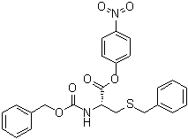 S-Benzyl-N-benzyloxycarbonyl-L-cysteine p-nitrophenyl ester molecular structure (CAS 3401-37-4)