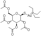 Auranofin molecular structure (CAS 34031-32-8)