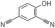 structure of CAS# 34133-58-9, 4-Hydroxyisophthalonitrile;2,4-Dicyanophenol; 4-Hydroxy-1,3-benzenedicarbonitrile