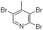 2,3,5-Tribromo-4-methylpyridine molecular structure (CAS 3430-25-9)