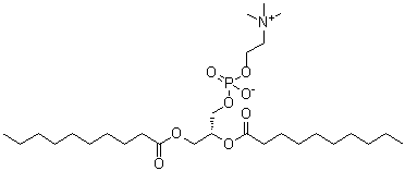 L-Didecanoylphosphatidylcholine molecular structure (CAS 3436-44-0)
