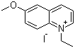 结构式 CAS# 34373-76-7, 6-甲氧基-N-乙基喹啉鎓碘化物