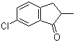 6-Chloro-2,3-dihydro-2-methyl-1H-inden-1-one molecular structure (CAS 343852-44-8)
