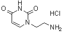structure of CAS# 34386-73-7, 1-(2-Aminoethyl)-2,4(1H,3H)-pyrimidinedione monohydrochloride