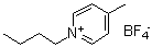 结构式 CAS# 343952-33-0, N-丁基-4-甲基吡啶鎓四氟硼酸盐