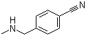 structure of CAS# 34403-48-0, 4-(Methylaminomethyl)benzonitrile