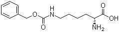 structure of CAS# 34404-32-5, N6-[(Phenylmethoxy)carbonyl]-D-lysine;N-(tert-Butyloxycarbonyl)-D-alanine; (2R)-2-Amino-6-[[(benzyloxy)carbonyl]amino]hexanoic acid; tert-Butyloxycarbonyl-D-alanine N-hydroxysuccinimide ester; (R)-2-Amino-6-(((benzyloxy)carbonyl)amino)hexanoic acid; NSC 203803