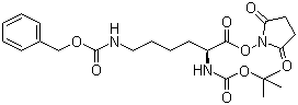 N2-[(1,1-Dimethylethoxy)carbonyl]-N6-[(phenylmethoxy)carbonyl]-L-lysine 2,5-dioxo-1-pyrrolidinyl ester molecular structure (CAS 34404-36-9)