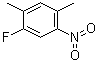 1-氟-2,4-二甲基-5-硝基苯分子结构 (CAS 345-22-2)