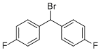 structure of CAS# 345-90-4, 1,1'-(Bromomethylene)bis(4-fluorobenzene);1-[bromo-(4-fluorophenyl)methyl]-4-fluorobenzene