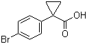 1-(4-Bromophenyl)cyclopropanecarboxylic acid molecular structure (CAS 345965-52-8)