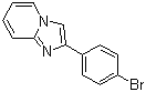 结构式 CAS# 34658-66-7, 2-(4-溴苯基)咪唑并[1,2-a]吡啶