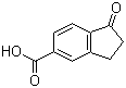 结构式 CAS# 3470-45-9, 1-茚满酮-5-羧酸