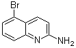 结构式 CAS# 347146-12-7, 5-溴-2-喹啉胺