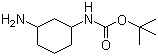 结构式 CAS# 347186-01-0, (3-氨基环己基)氨基甲酸叔丁酯
