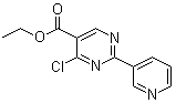 4-氯-2-(3-吡啶基)-5-嘧啶羧酸乙酯分子结构 (CAS 34775-04-7)