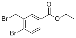 structure of CAS# 347852-72-6, Benzoic acid, 4-bromo-3-(bromomethyl)-, ethyl ester;ethyl 4-bromo-3-(bromomethyl)benzoate