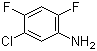 structure of CAS# 348-65-2, 5-Chloro-2,4-difluoroaniline
