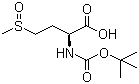 结构式 CAS# 34805-21-5, N-叔丁氧羰基-L-蛋氨酸亚砜