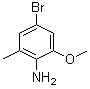 structure of CAS# 348169-39-1, 4-Bromo-2-methoxy-6-methylaniline;4-Bromo-2-methoxy-6-methylphenylamine