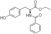 structure of CAS# 3483-82-7, Ethyl N-benzoyl-L-tyrosinate;N-Benzoyl-L-tyrosine ethyl ester; BTEE