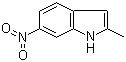 2-甲基-6-硝基-1H-吲哚分子结构 (CAS 3484-23-9)