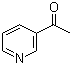 structure of CAS# 350-03-8, 3-Acetylpyridine;1-(3-pyridinyl)ethanone; Methyl 3-pyridyl ketone