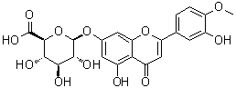 Diosmetin 7-glucuronide molecular structure (CAS 35110-20-4)