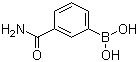 structure of CAS# 351422-73-6, 3-Aminocarbonylphenylboronic acid;(3-Aminocarbonylphenyl)boronic acid; 3-Carboxamidephenylboronic acid