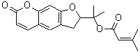 (±)-紫花前胡醇分子结构 (CAS 35178-20-2)