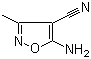 结构式 CAS# 35261-01-9, 5-氨基-3-甲基-4-异恶唑甲腈